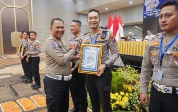 Satlantas Polres Nganjuk Sabet Juara 3 Lomba Pos Pam Polda Jatim