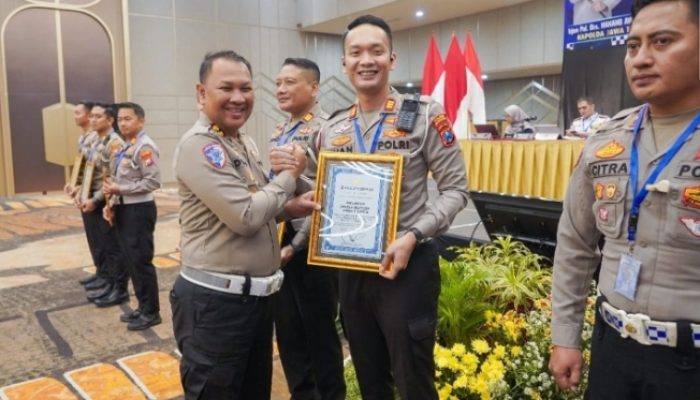 Satlantas Polres Nganjuk Sabet Juara 3 Lomba Pos Pam Polda Jatim